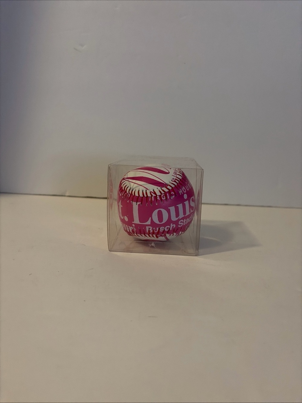 St. Louis Missouri Landmarks Pink & White Souvenir Collectible Baseball NEW